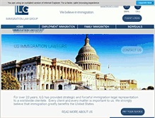 Tablet Screenshot of immigrationgroup.com